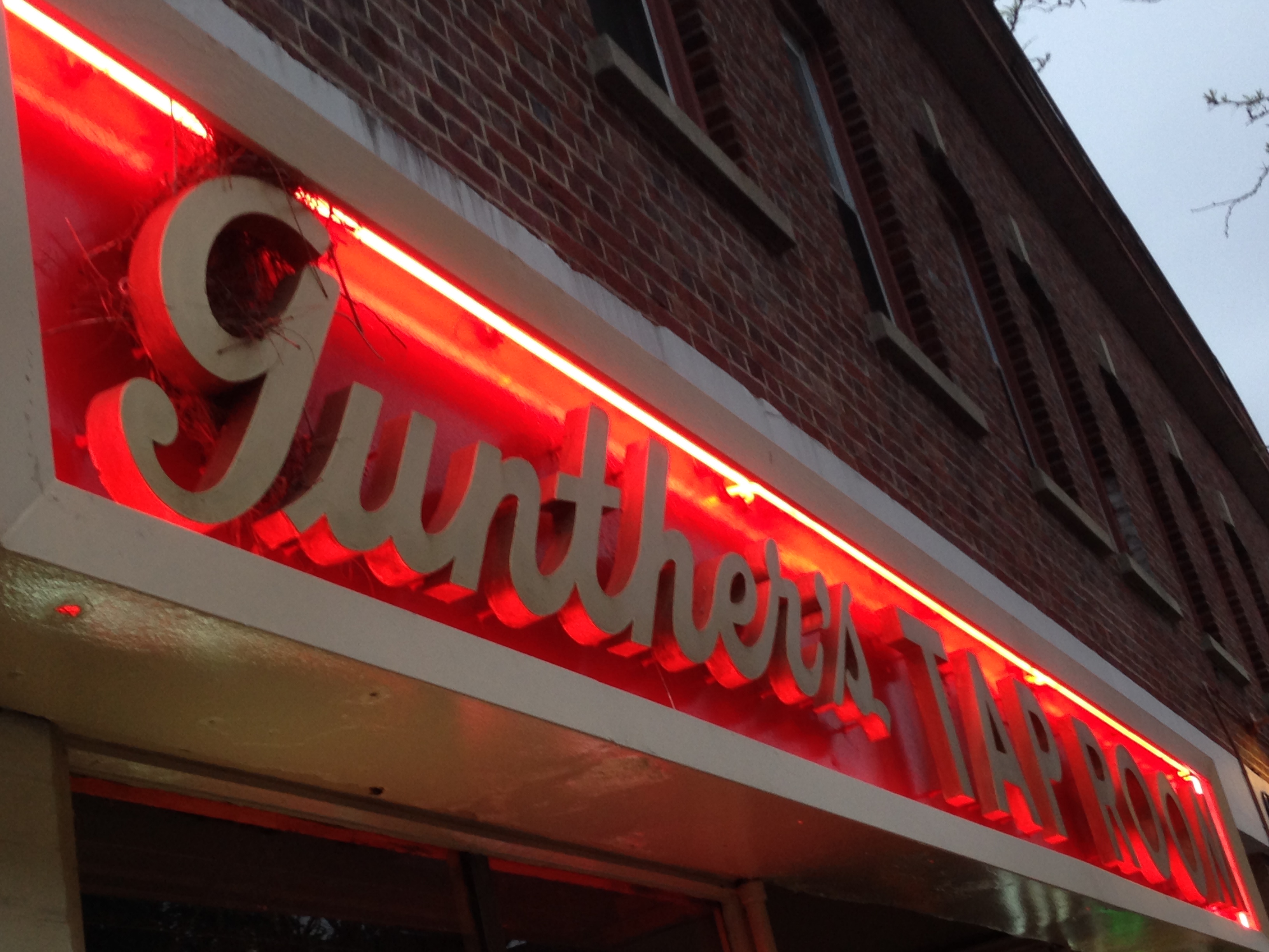 Bird's nest in Gunther's sign