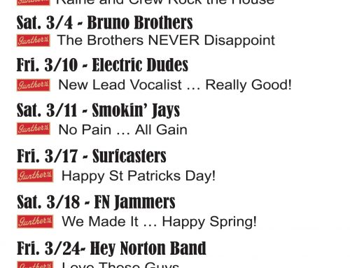 March 2023 — Band Schedule