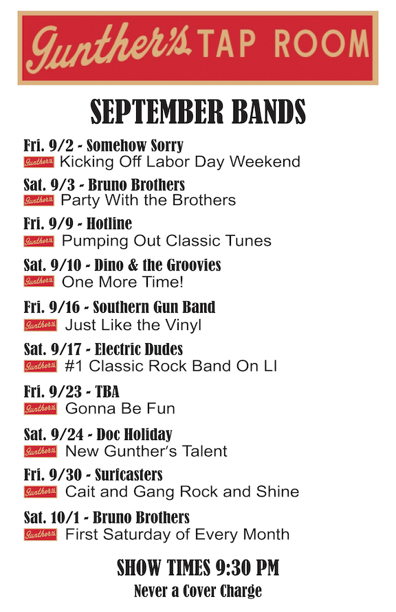September 2022 — Bands and Events